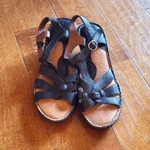 BOC Size 9 Dark Brown Sandals, Used, Barely Worn